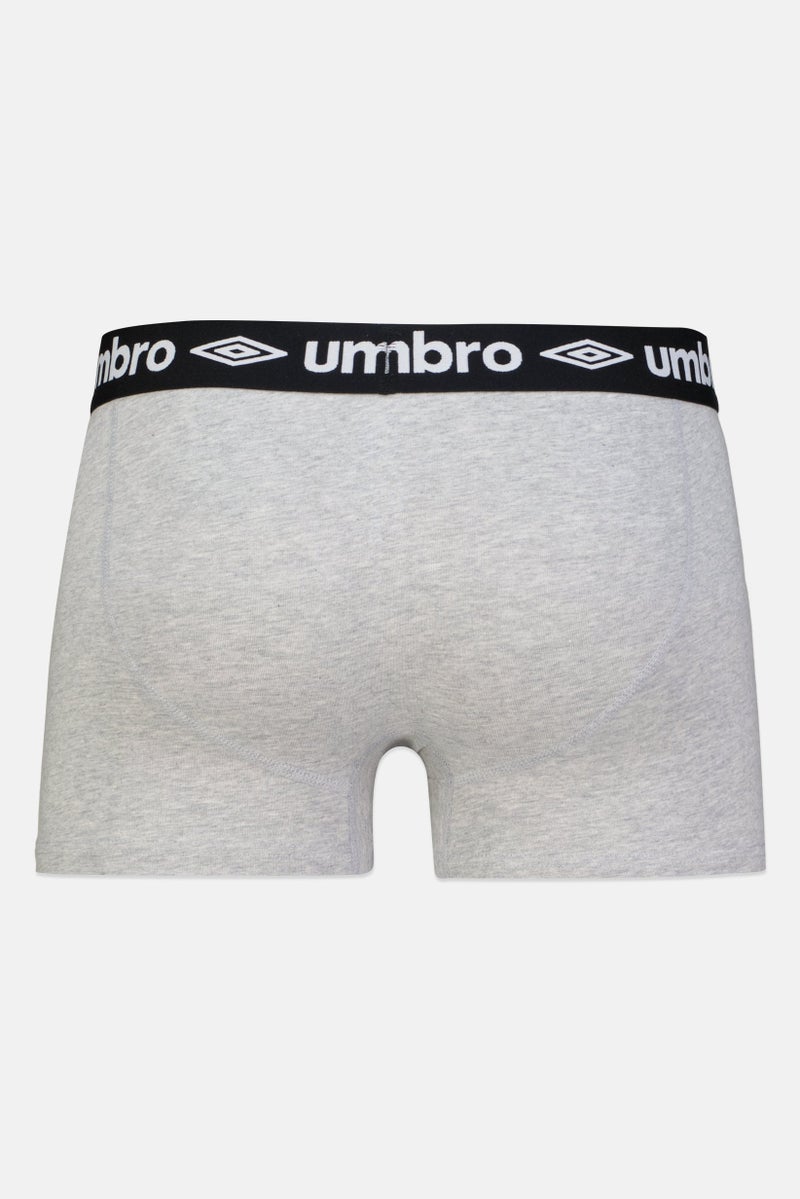 umbro Men 3 Pieces Brand Logo Boxer, Multicolor - Image 4